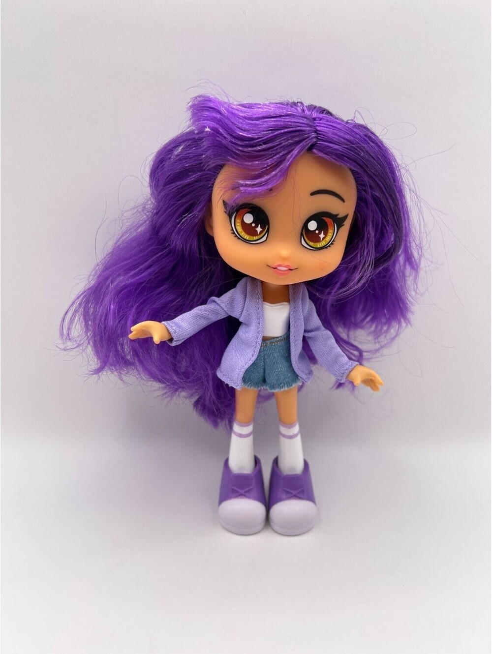 Just Play Hairdorables Fashion Doll Purple Hair Lavender Outfit 11.5in Preowned